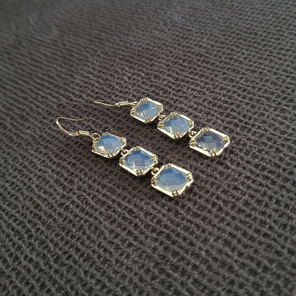 La Meno Rectangle Trio3️⃣ Drop Earrings - Picture 4 of 16